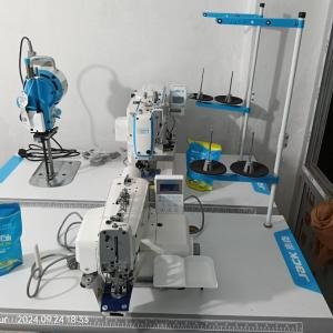 JACK BRAND JK-1377E-B BUTTON STITCHING INDUSTRIAL SEWING MACHINE (DIRECT DRIVE)