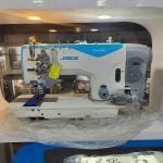 JACK BRAND JK-58450B-A-003C DOUBLE NEEDLE  SPLIT BAR DD LOCK STITCH FLATBED INDUSTRIAL SEWING MACHINE WITH COMPLETE SET