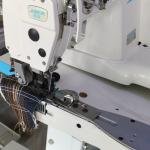 JACK JK-T9280D-73 2PL Q FFED OF ARM THREE NEEDLE CHAIN STICH SEWING MACHINE