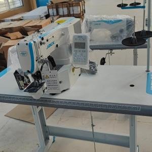 JACK BRAND JK-1903G-D(LATTIC PANEL)ELECTRONIC LOCKSTICH BUTTON STICH INDUSTERIAL SEWING MACHINE WITH COMPELETE SET