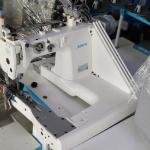 JACK JK-T9280D-73 2PL Q FFED OF ARM THREE NEEDLE CHAIN STICH SEWING MACHINE