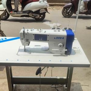 JIN L-1 BA-F SINGLE NEEDLE LOCKSTICH INDUSTRIAL SEWING MACHINE WITH COMPELETE SET