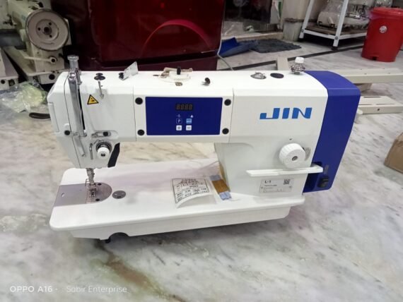 JIN L-1 BA-F SINGLE NEEDLE LOCKSTICH INDUSTRIAL SEWING MACHINE WITH COMPELETE SET